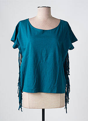 Tricou elasticitate mâneci scurte albastru MA(E)VY femeie