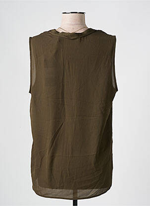 Top țesătură crep fără mâneci verde SCOTCH & SODA femeie