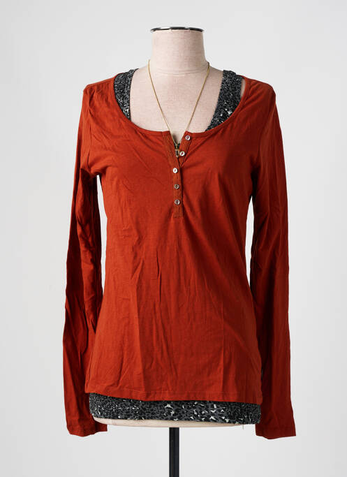 Tricou portocaliu MAISON SCOTCH femeie