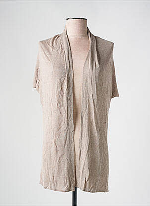 Vestă cu mâneci scurte bej LA FEE MARABOUTEE femeie