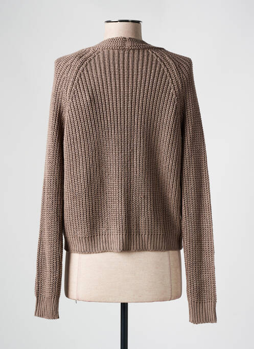 Vestă cu mâneci lungi maro LA FEE MARABOUTEE femeie