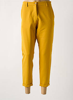 Pantalon 7/8 elasticitate mărime normală galben IMPERIAL femeie