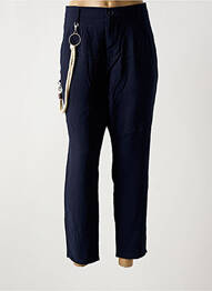 Pantalon 7/8 țesătură poplin mărime normală albastru IMPERIAL femeie