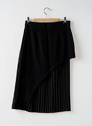 Fustă midi talie cu cleme negru IMPERIAL femeie