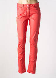 Pantalon slim buzunare roșu LA CIBLE ROUGE femme