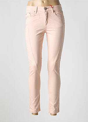 Pantalon slim buzunare roz LA CIBLE ROUGE femeie