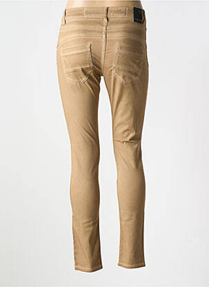 Pantalon slim buzunare bej LA CIBLE ROUGE femeie