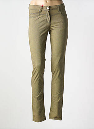 Pantalon slim buzunare verde LA CIBLE ROUGE femeie