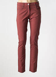 Pantalon slim buzunare roșu LA CIBLE ROUGE femme