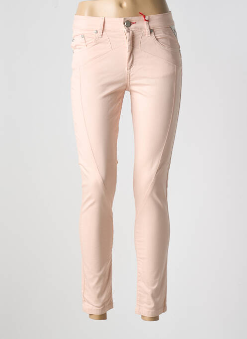 Pantalon slim roz LA CIBLE ROUGE femeie