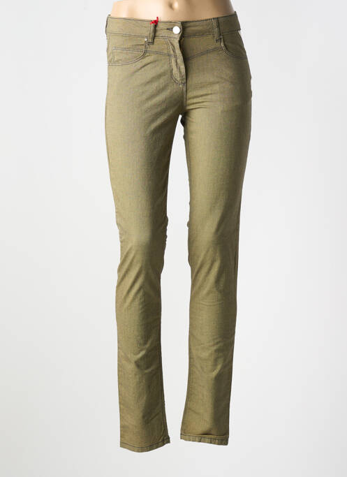 Pantalon slim verde LA CIBLE ROUGE femeie