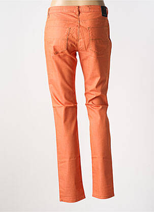 Pantalon slim buzunare portocalie LA CIBLE ROUGE femeie