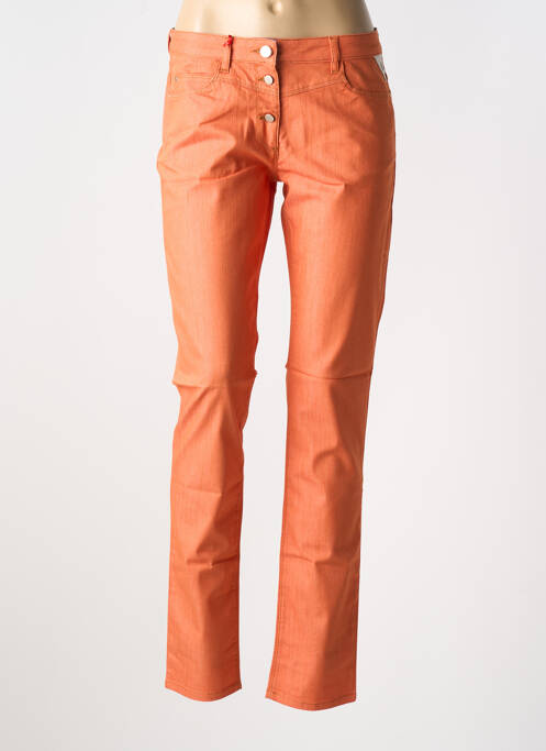 Pantalon slim portocaliu LA CIBLE ROUGE femeie