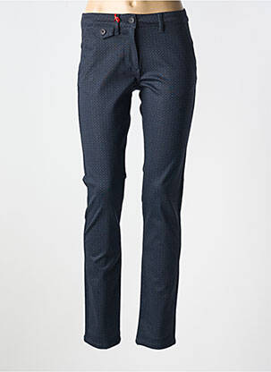 Pantalon slim buzunare albastru LA CIBLE ROUGE femeie