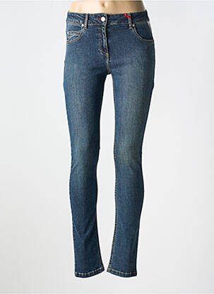Blugi cu croială slim albastru LA CIBLE ROUGE femeie