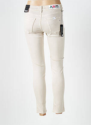 Blugi skinny elasticitate talie joasă bej REPLAY femeie