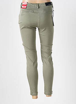 Pantalon chino țesătură poplin mărime normală verde REPLAY femeie