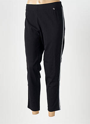 Pantalon 7/8 elasticitate mărime normală negru MAT. femeie
