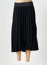 Fustă midi croială evazată negru MAT. femme