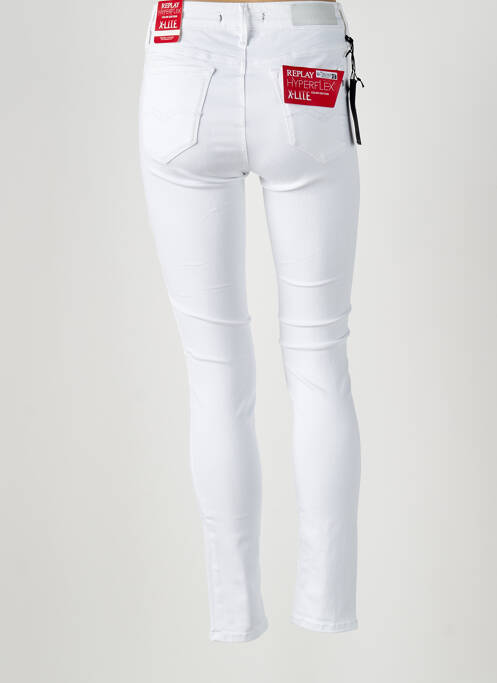 Blugi skinny alb REPLAY femeie