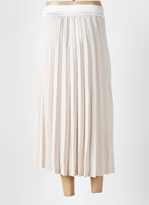 Fustă midi bej MAT. femeie