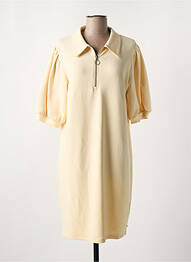 Rochie midi mâneci 3/4 mâneci 3/4 bej SCOTCH & SODA femeie