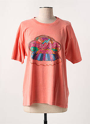 Tricou croială dreaptă mâneci scurte portocalie BREWSTER femeie