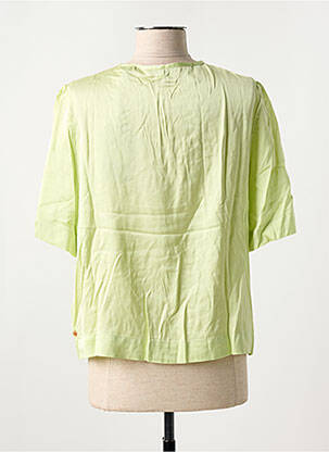 Bluză guler rotund mâneci scurte verde SCOTCH & SODA femeie