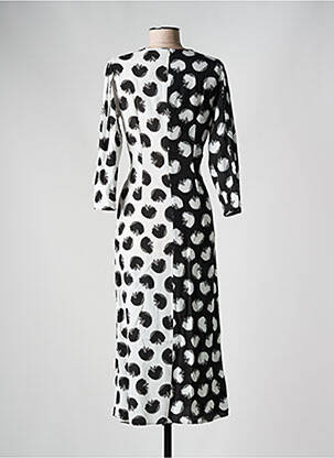 Rochie lungă țesătură crep mâneci 3/4 negru HUGO BOSS femeie