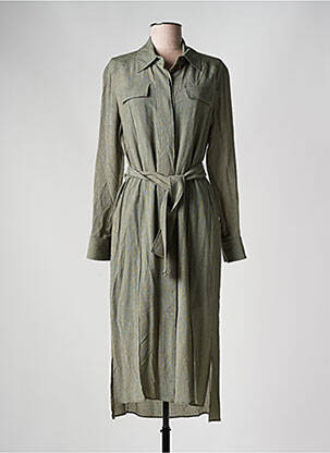 Rochie midi verde HUGO BOSS femeie