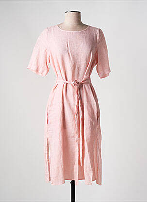 Rochie midi mâneci scurte mâneci scurte roz GRAN SASSO femeie