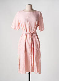 Rochie midi mâneci scurte mâneci scurte roz GRAN SASSO femme