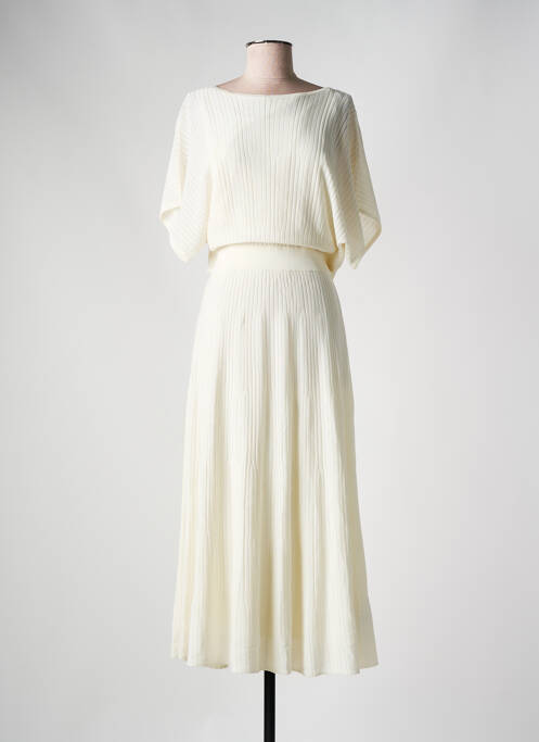 Rochie lungă bej HUGO BOSS femeie