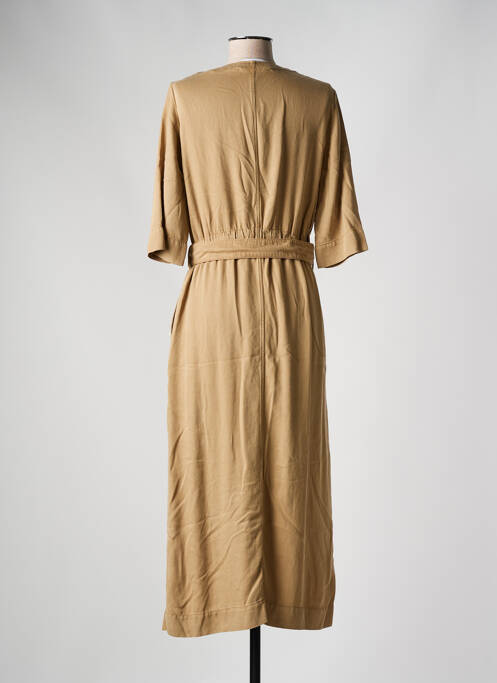 Rochie lungă maro HUGO BOSS femeie