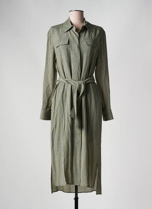 Rochie midi verde HUGO BOSS femeie