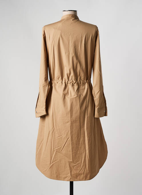 Rochie midi maro HUGO BOSS femeie