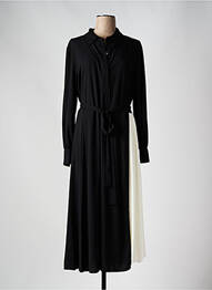 Rochie lungă mâneci lungi mâneci lungi negru HUGO BOSS femeie