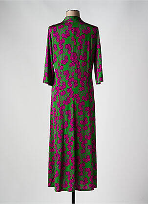 Rochie lungă mâneci scurte mâneci scurte verde SIYU femeie