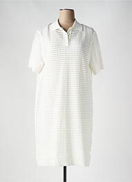 Rochie midi mâneci scurte mâneci scurte bej HUGO BOSS femeie