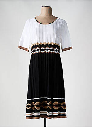 Rochie midi mâneci scurte mâneci scurte bej D.EXTERIOR femeie