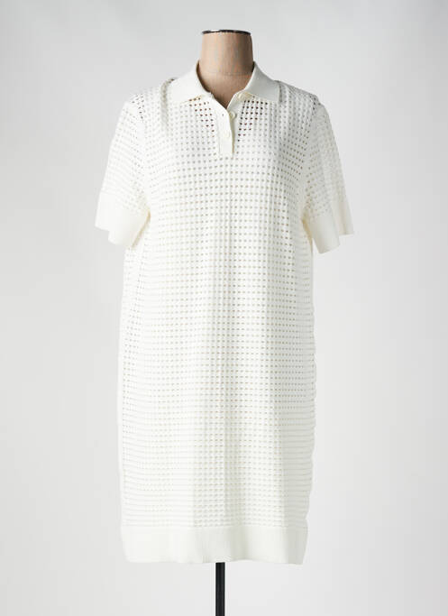 Rochie midi bej HUGO BOSS femeie