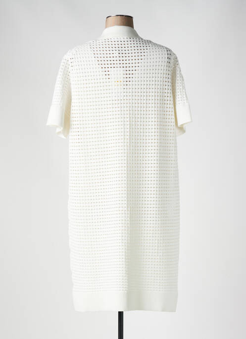 Rochie midi bej HUGO BOSS femeie