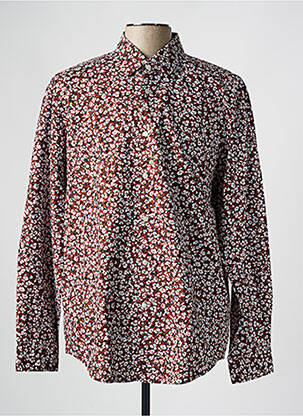 Cămașă cu mâneci lungi maro HUGO BOSS bărbat