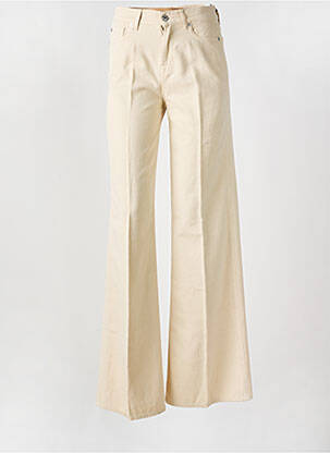 Blugi cu croială evazată bej 7 FOR ALL MANKIND femeie