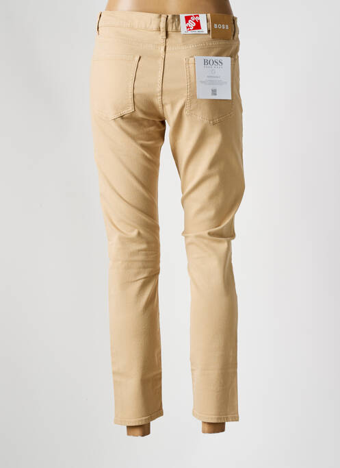 Blugi cu croială slim bej HUGO BOSS femeie