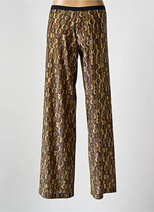 Pantalon evazat elasticitate verde SIYU femeie
