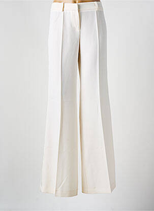 Pantalon evazat bej DMN femeie