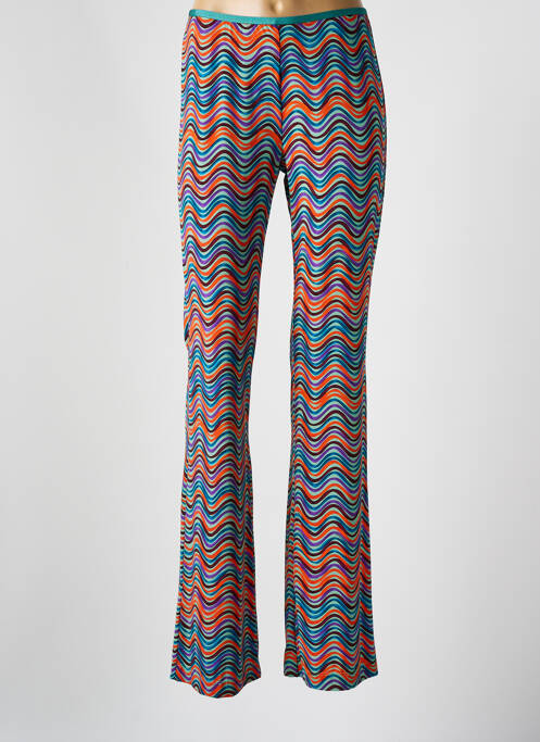 Pantalon evazat verde SIYU femeie