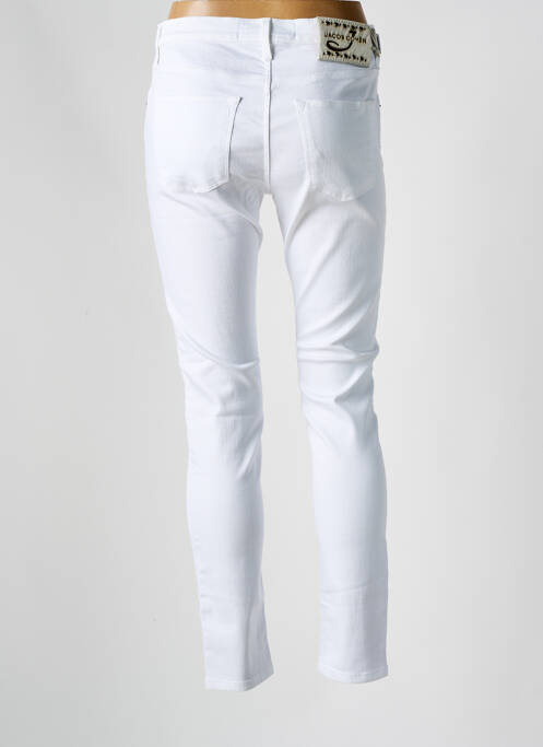Blugi cu croială slim alb JACOB COHEN femeie