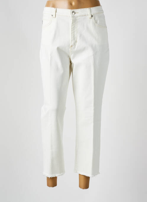 Blugi cu croială dreaptă bej HUGO BOSS femeie